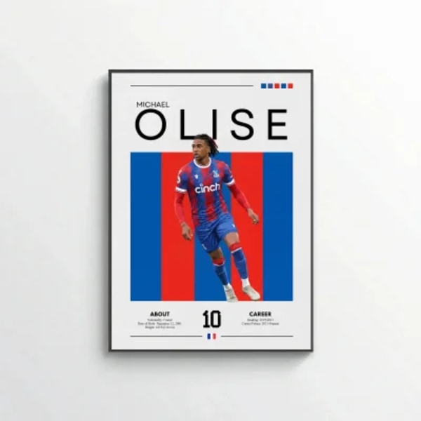 Michael Olise Football Poster – Modern Sports Wall Art