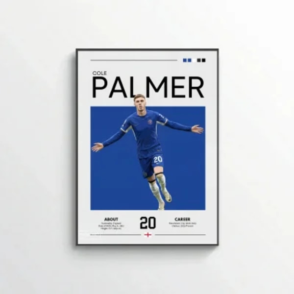 Cole Palmer Football Poster – Modern Sports Wall Art