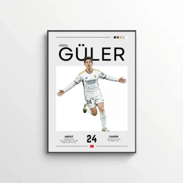 Arda Güler Football Poster – Modern Sports Wall Art