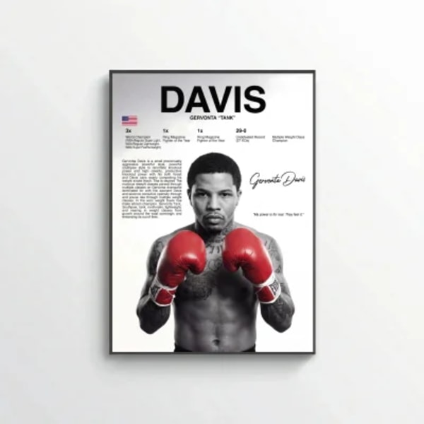 Gervonta Davis Boxing Poster – Modern Champion Wall Art