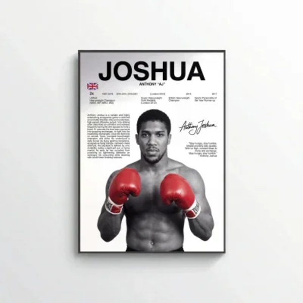 Modern boxing poster featuring Gervonta Davis in a bold minimalist combat sports