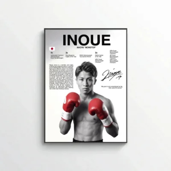 Naoya Inoue Boxing Poster – Modern Champion Wall Art