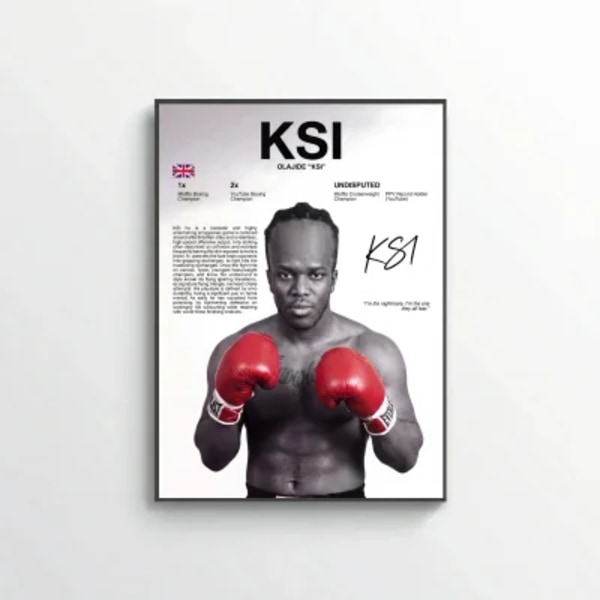 Olajide Olatunji - KSI fighter Poster