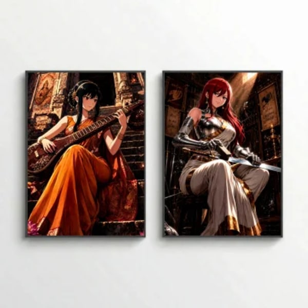 Erza and Yor | Vedic Era style | Poster set