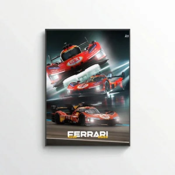 Le Mans - Ferarri poster