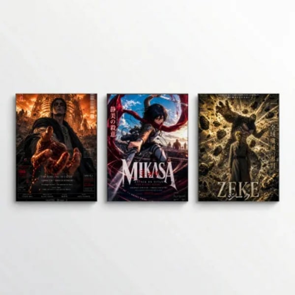AOT : Eren , Mikasa, Zeke