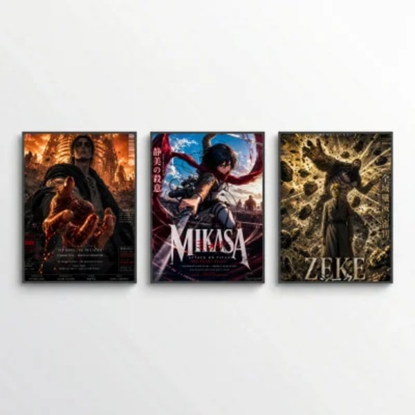 AOT : Eren , Mikasa, Zeke