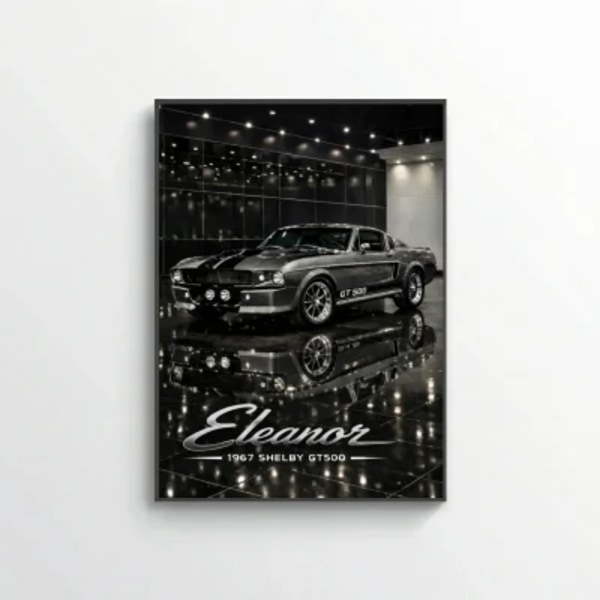 Ford Mustang Shelby GT500 Eleanor 1967 Poster - Movie Icon Car Art