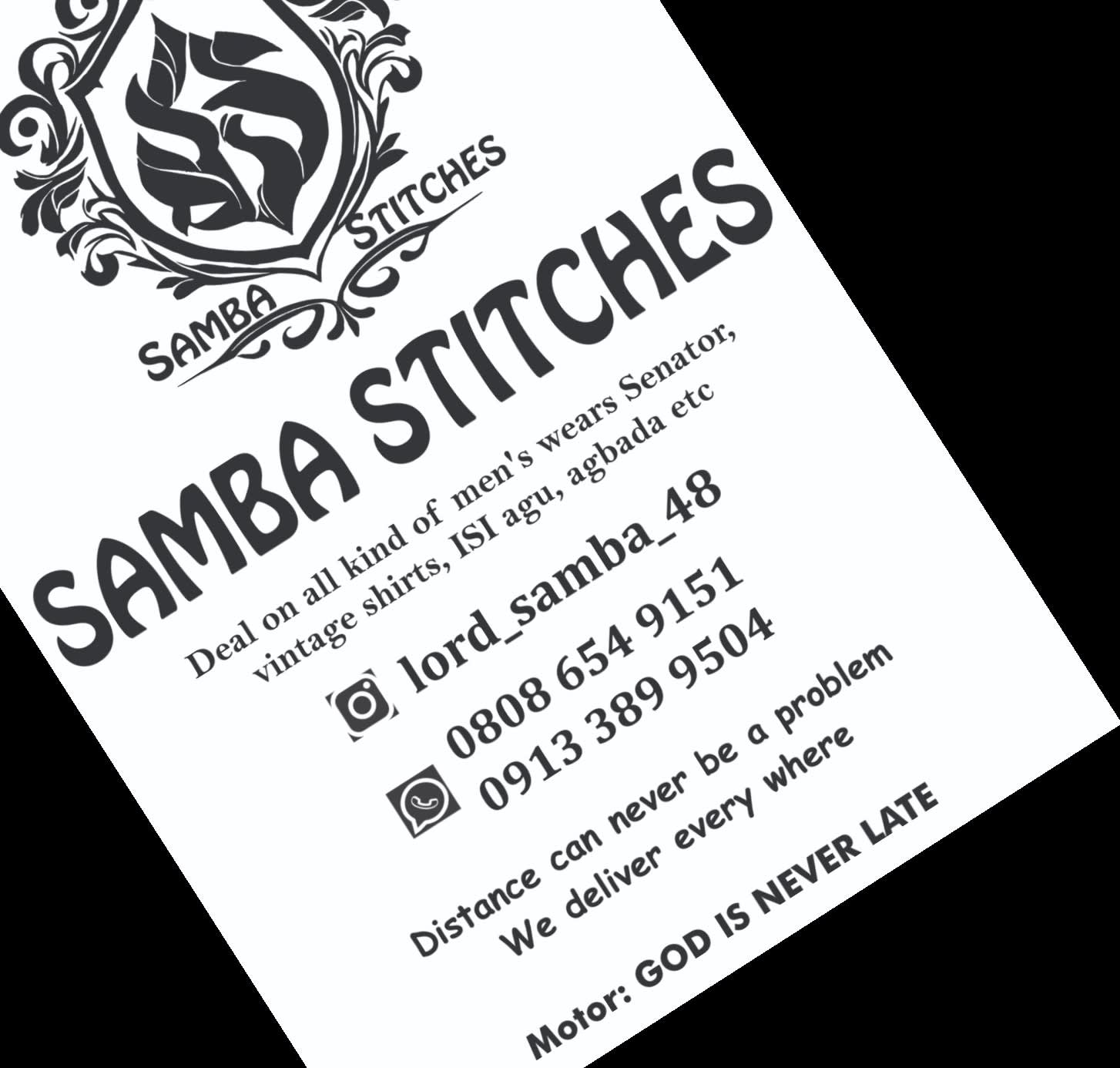 Samba stitches 