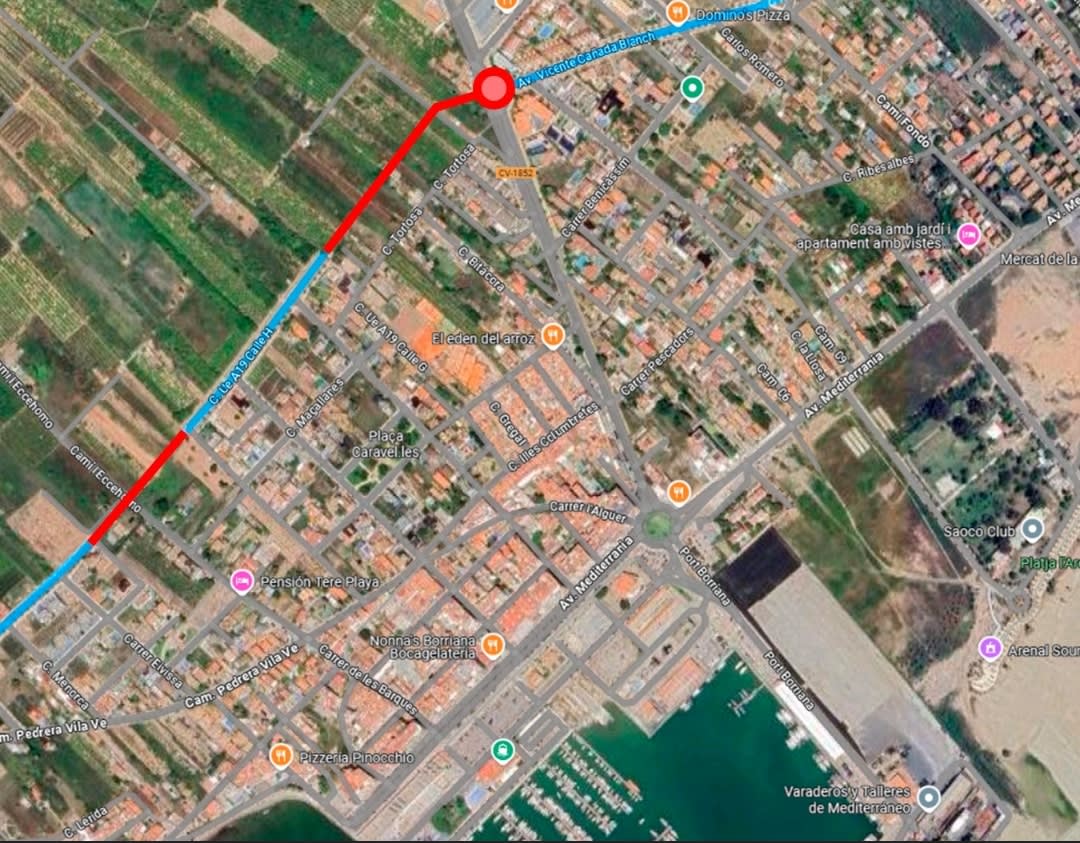 Burriana aprueba el proyecto de urbanización de dos tramos de la Avenida Cañada Blanch