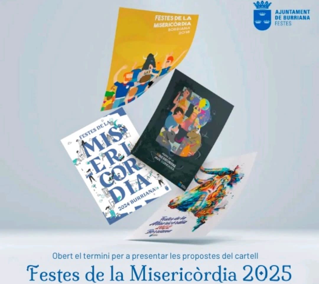 Burriana abre el concurso del cartel de las Fiestas de la Misericordia 2025