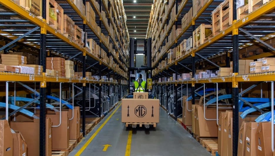 MG inaugura un almacén de recambios en España y establece un compromiso de entrega de 24 horas