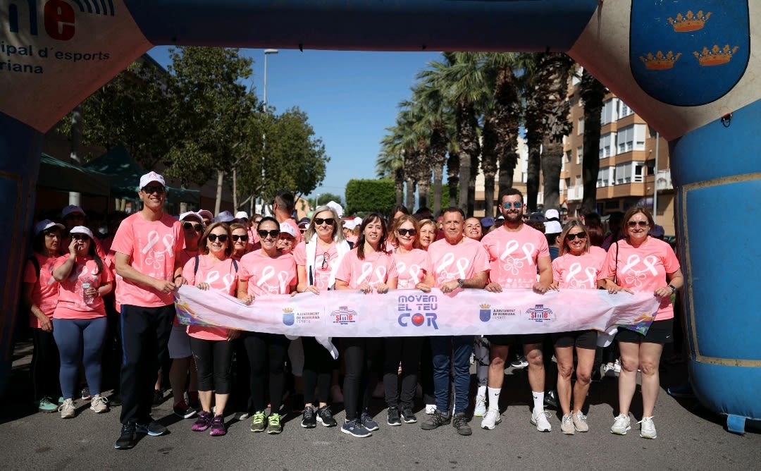 Burriana se tiñe de rosa en la 9ª edición de la Cursa de la Dona contra el cáncer de mama