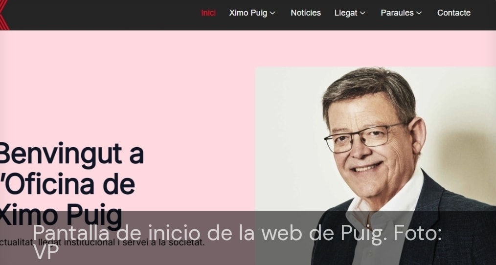 Ximo Puig lanza una web para glorificar su fracaso político y seguir alimentando su ego