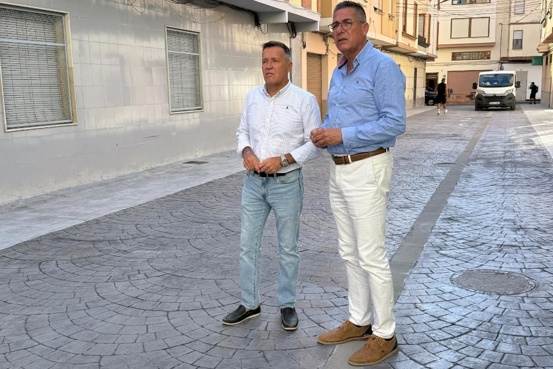 Burriana finaliza las obras de pavimentación y mejora urbana en Bisbe Lluís Pérez