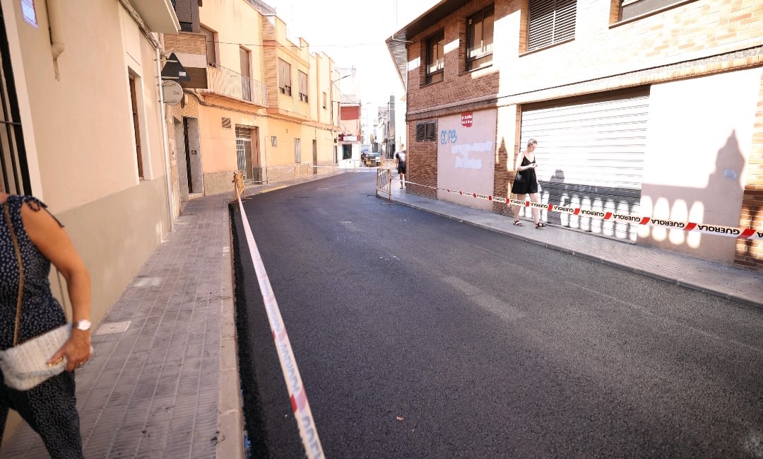 Burriana finaliza las obras de pavimentación en la calle Sant Joan de la Creu