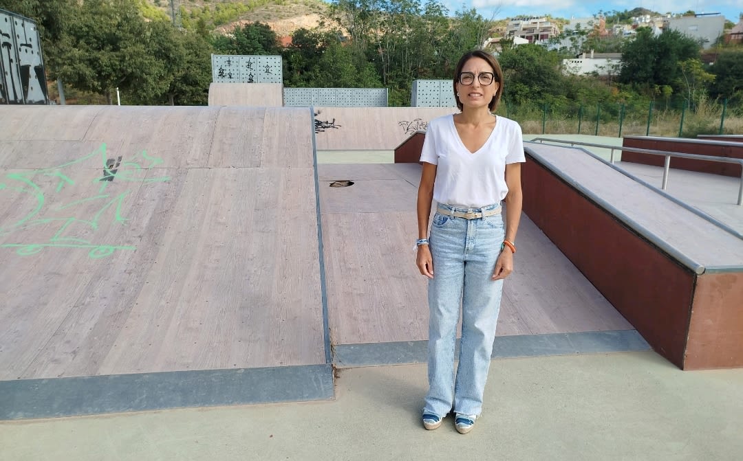 Tania Baños cumple cinco años sin corregir las deficiencias de la pista de skate de la Vall que permanece cerrada desde hace un año