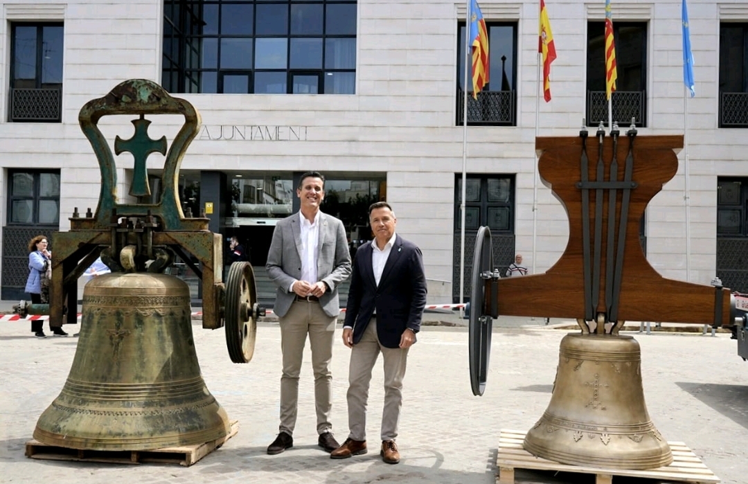 Burriana inicia la restauración integral de la más grande y emblemática campana del Nostre Senyor