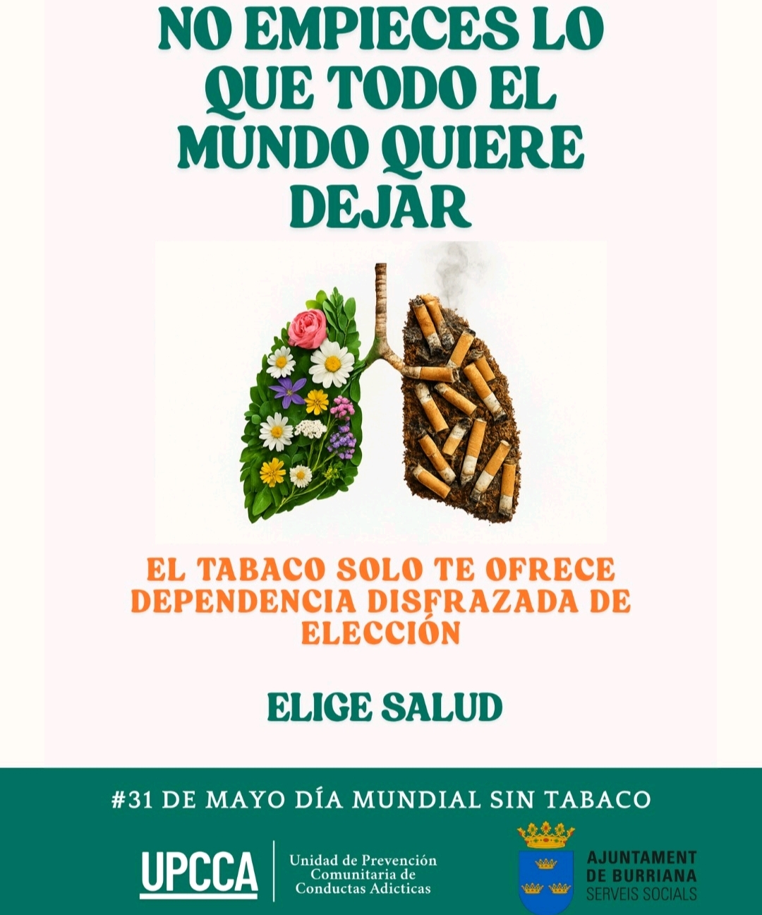 Burriana finaliza su campaña del Día Mundial Sin Tabaco