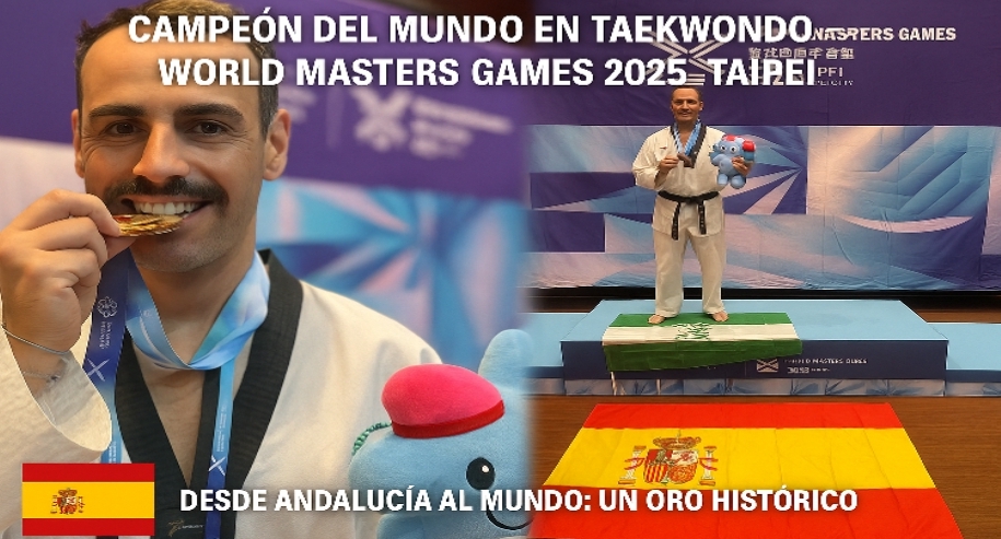 Adán Vázquez Rivero, campeón mundial en los World Master Games 2025 de Taiwán