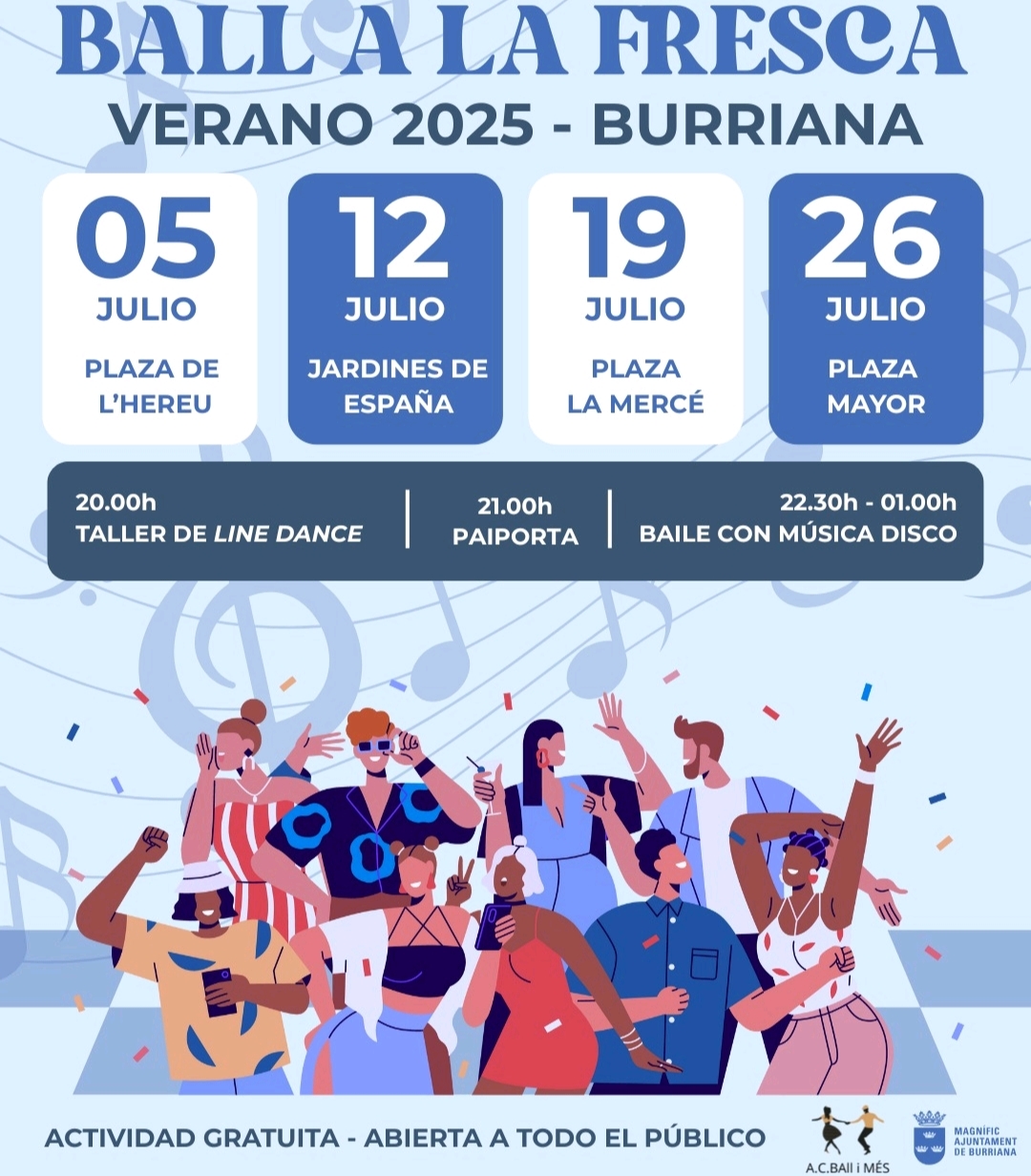 Burriana se llena de ritmo con "Ball a la Fresca" este mes de julio