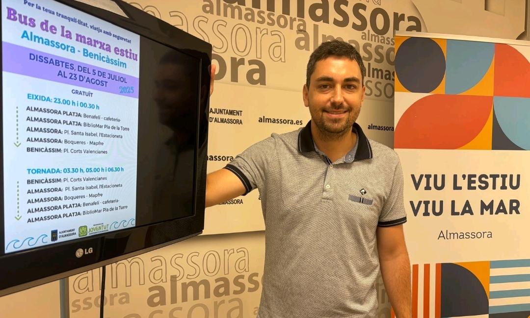 Almassora activa el Bus de la Marxa a Benicàssim de manera gratuita los sábados por la noche
