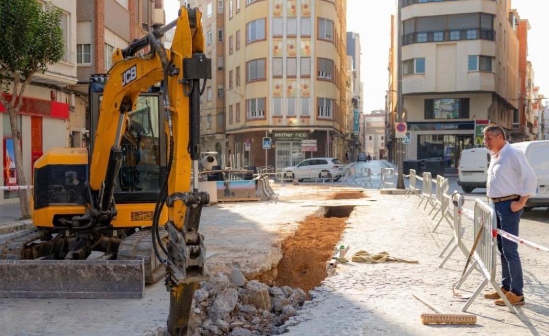 Burriana inicia en el Pla las obras de conexión de la red de pluviales de la calle San Vicente