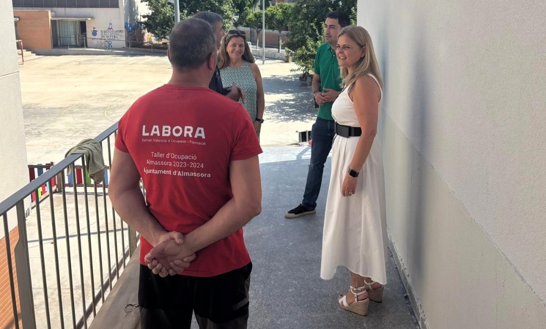 Almassora realiza mejoras y reparaciones en los centros educativos este verano aprovechando las vacaciones escolares