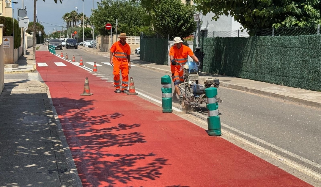 Trabajos en la playa de Almassora