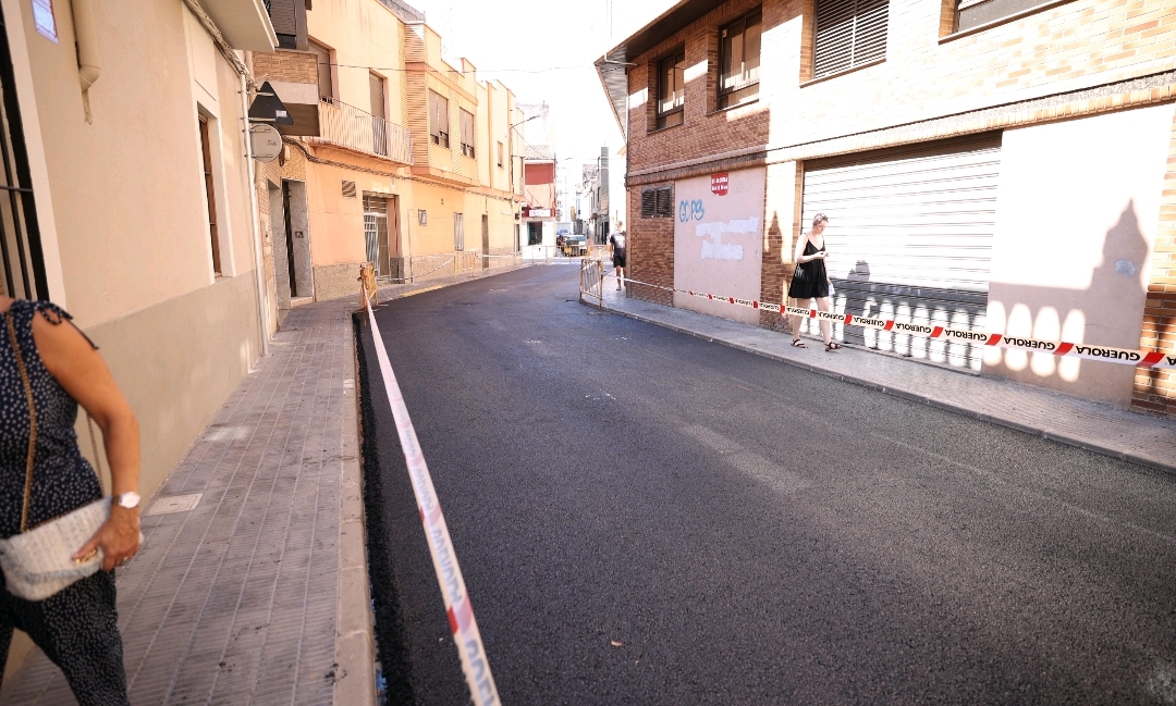 Burriana finaliza las obras de pavimentación en la calle Sant Joan de la Creu