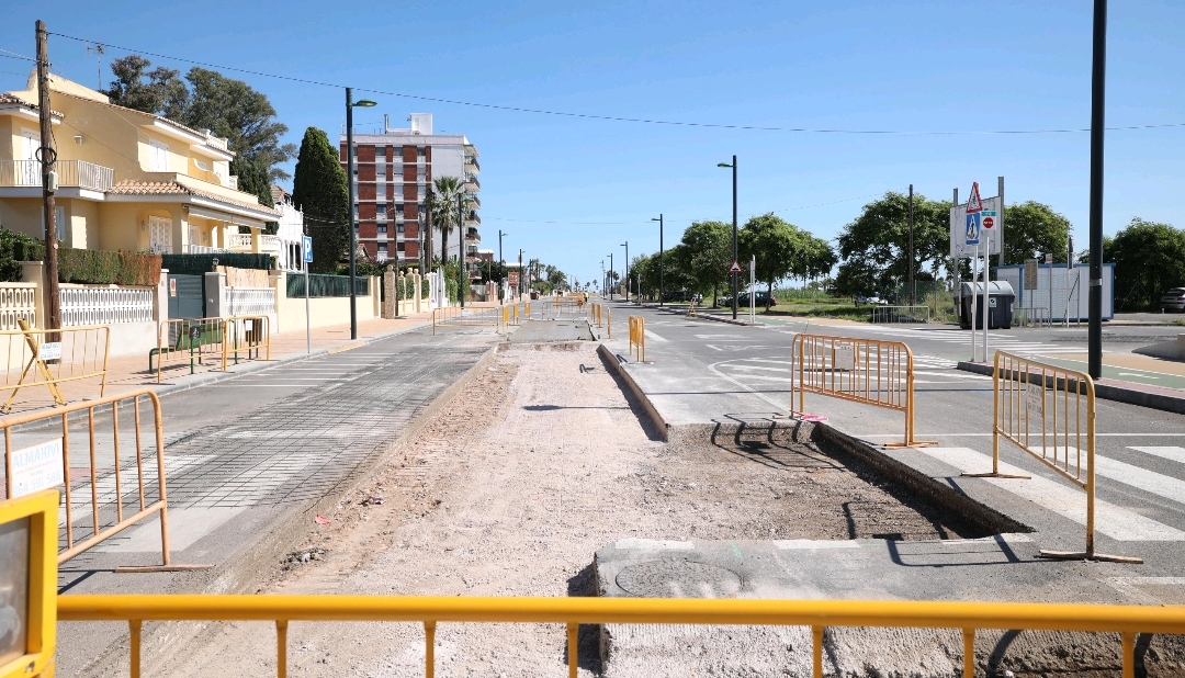 Burriana corrige las deficiencias detectadas en la ejecución de las obras de finalización de la avenida Mediterránea