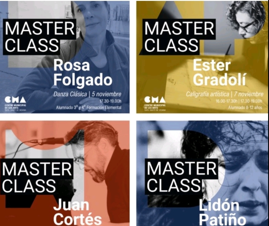El Centre Municipal de les Arts de Burriana organiza un ciclo de clases magistrales para el alumnado