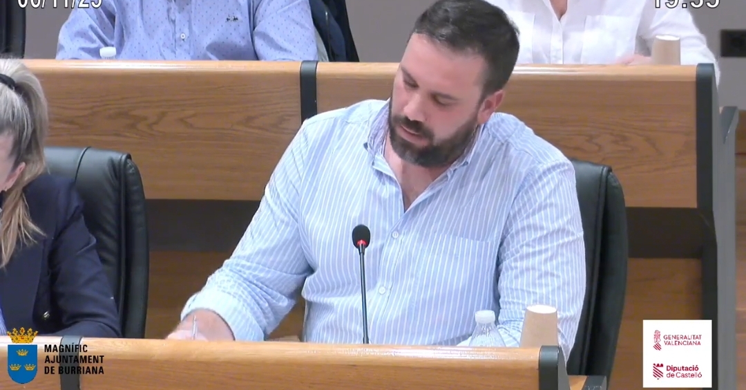 Burriana planta cara al pancatalanismo: el concejal de Compromís Jorge Alarcón reabre el debate sobre el uso del catalán en la cultura local
