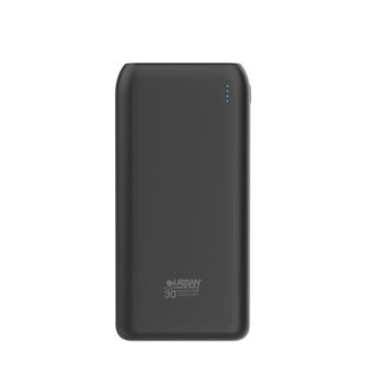 Batterie-externe-Urban-Factory-USB-C-vers-USB-A-30000-mAh-Noir