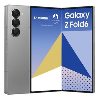 Smartphone-Samsung-Galaxy-Z-Fold6-7-6-5G-Nano-SIM-256-Go-Gris