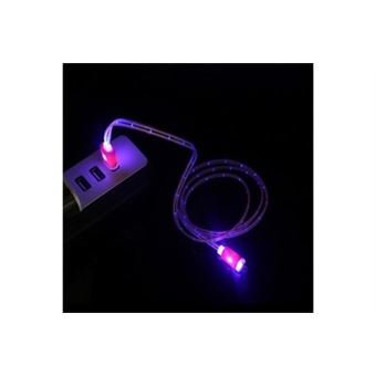 Cable-Smiley-Micro-Usb-Pour-Lg-G4-Led-Lumiere-Android-Chargeur-Usb-Smartphone-Connecteur-jaune