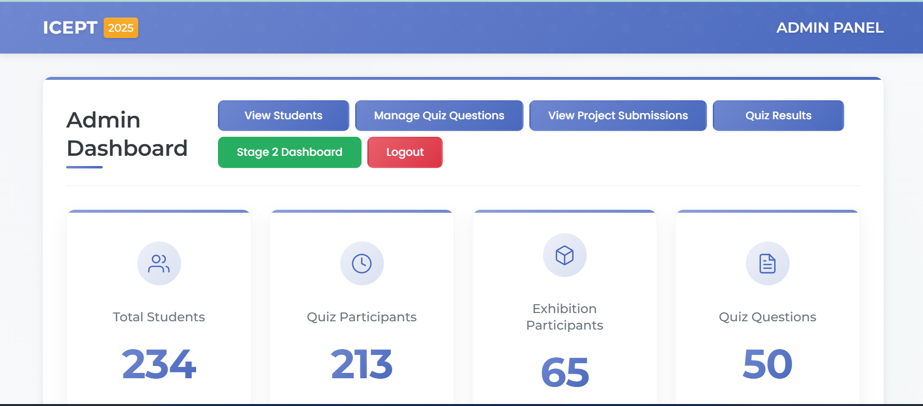 ICEPT 2025 web application