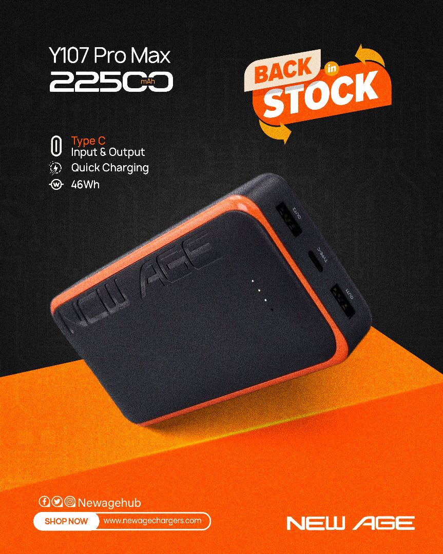 Y107 PRO MAX 22500MAH POWERBANK