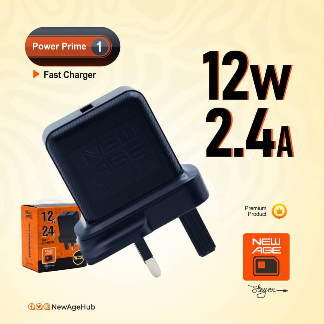 POWER PRIME 1 12W FAST CHARGER (USB-MICRO CABLE)