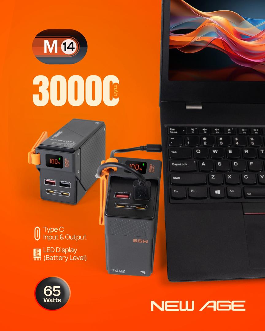  NEWAGE M14/30000MAH 65W POWERBANK