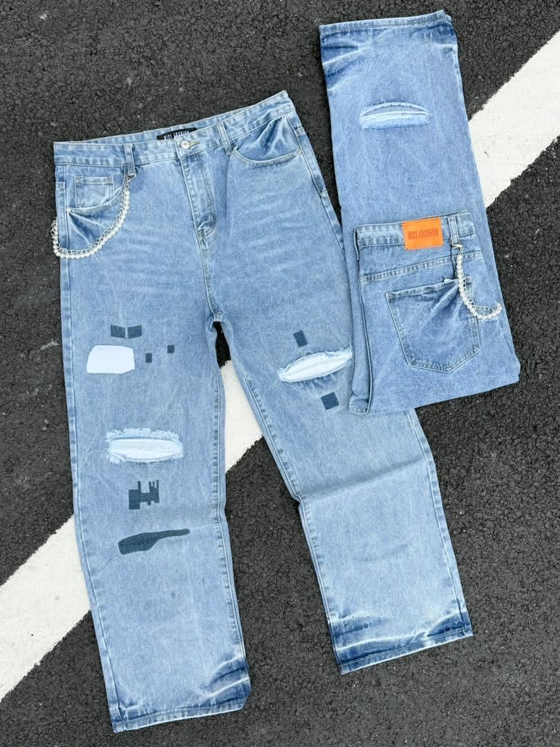 HIGH QUALITY LUXURY BAGGY JEANS - Image 3