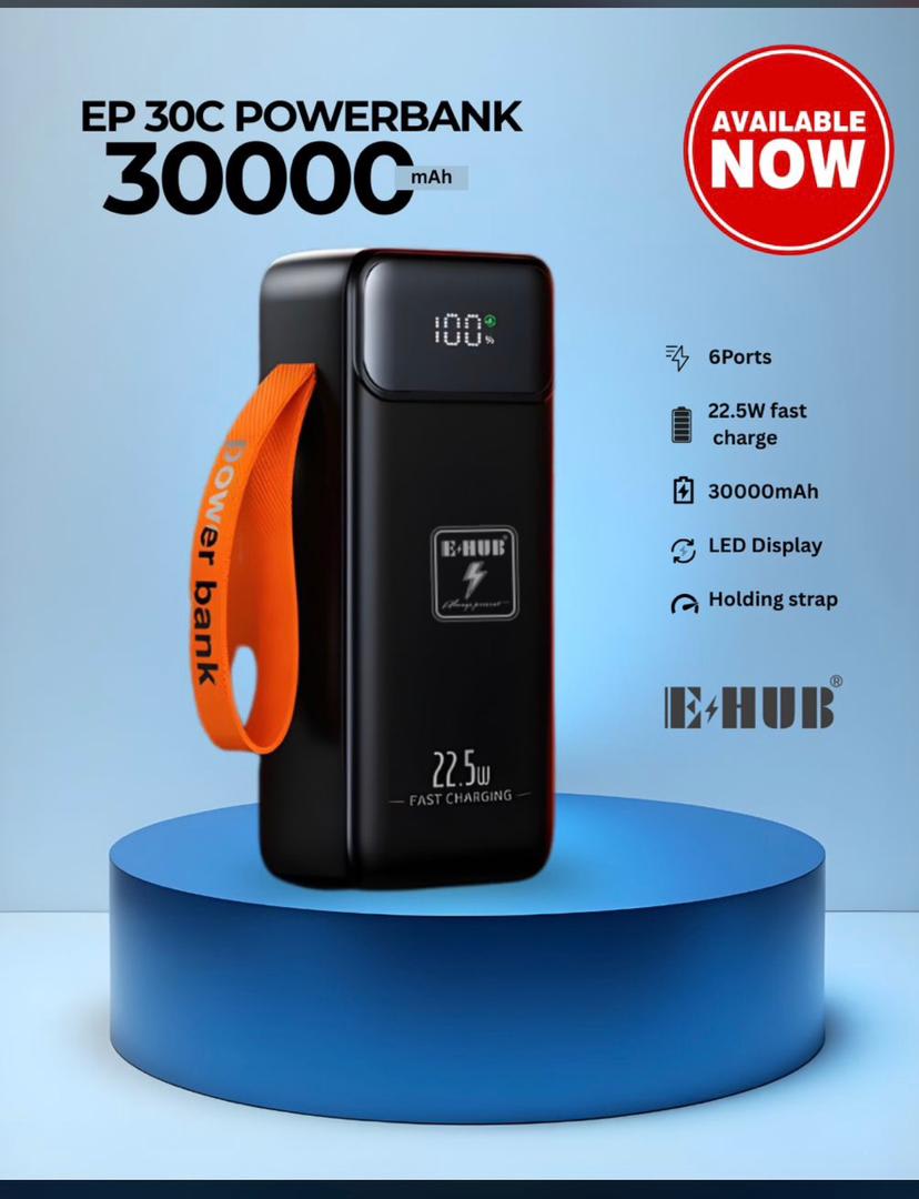E-HUB 30000MAH POWERBANK