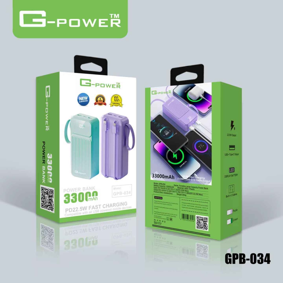 GPB-034 33,000mah powerbank 