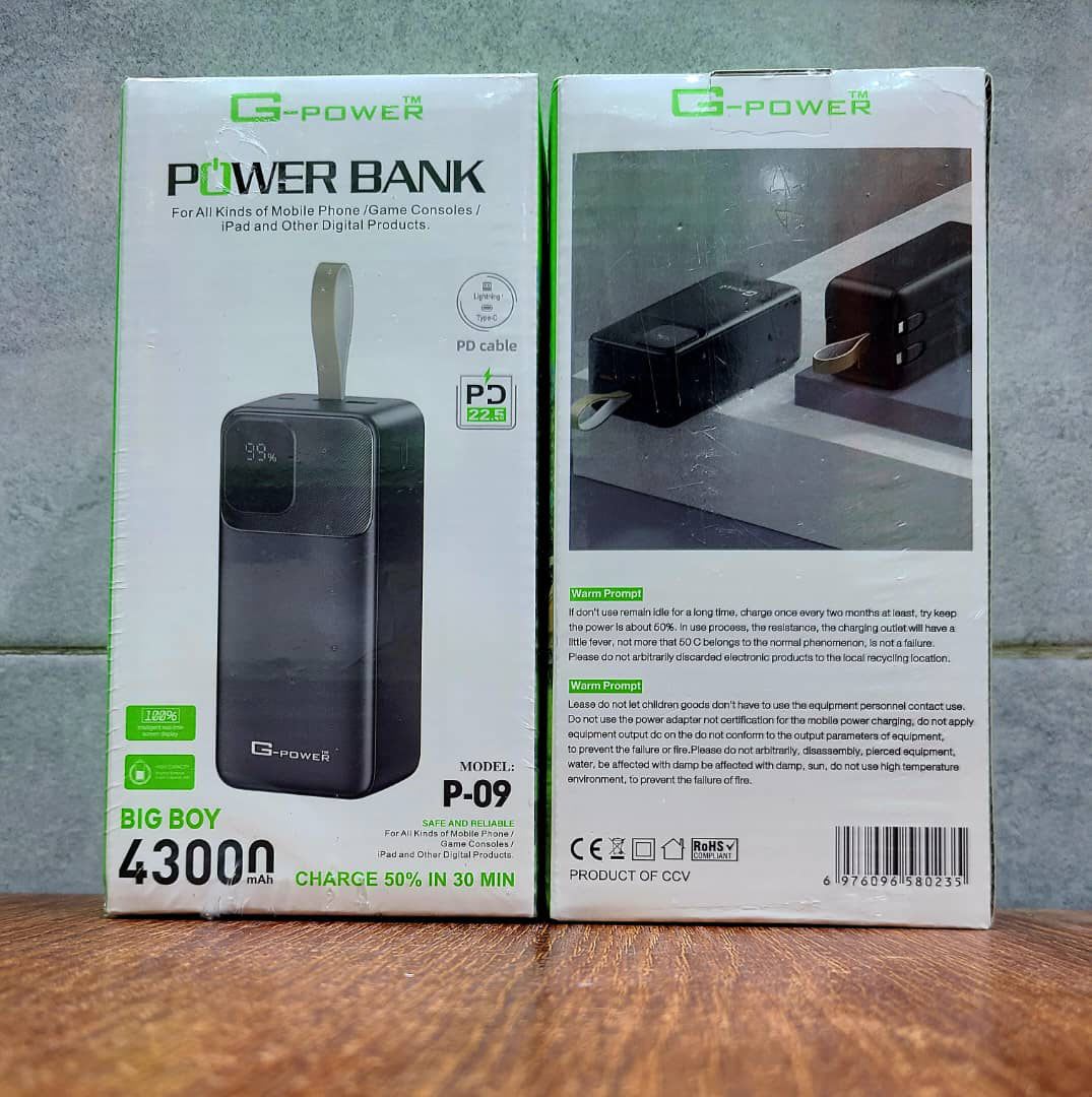 P-09 43000mah powerbank 