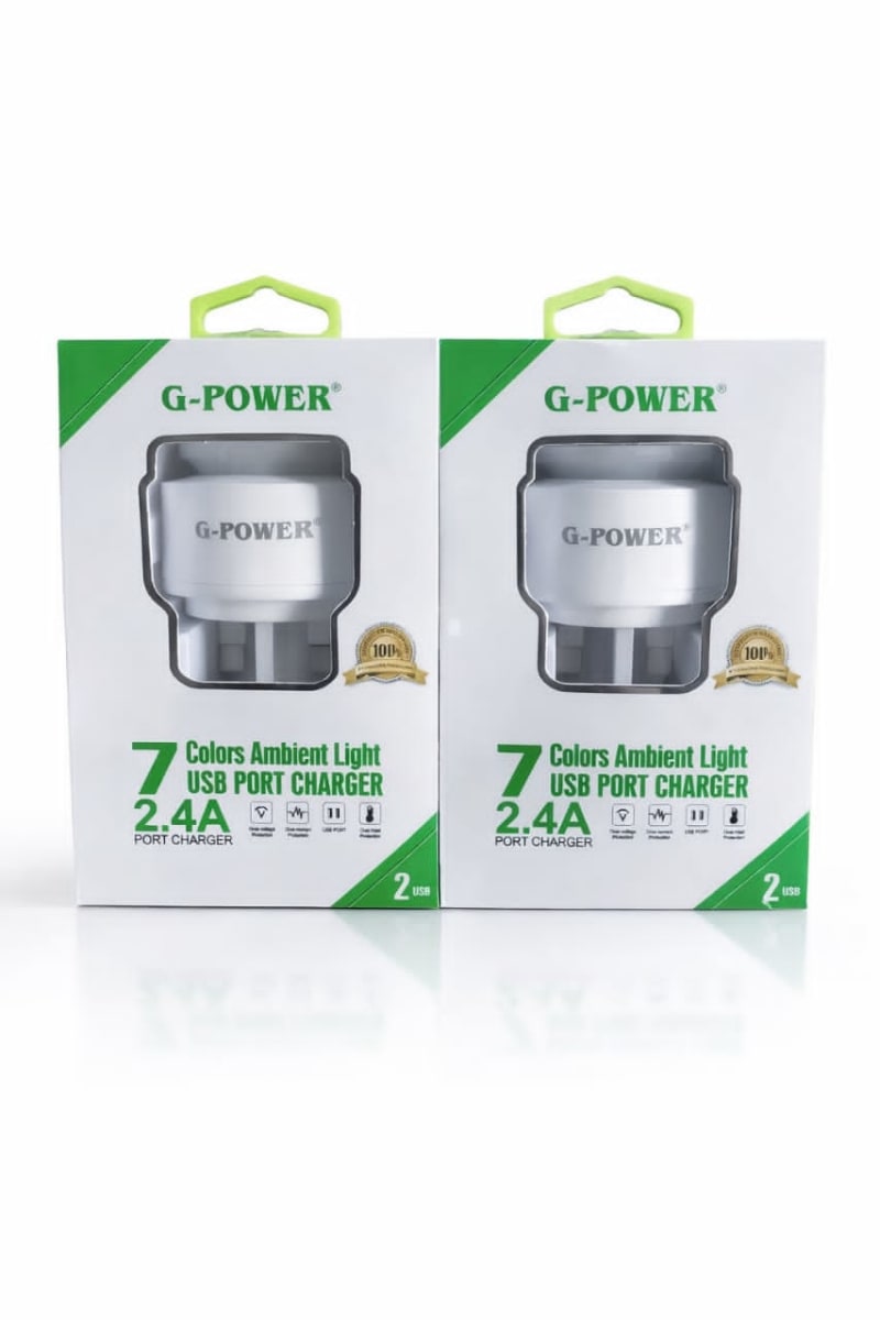 GPower 7 colors Ambient light USB port charger  - Image 2