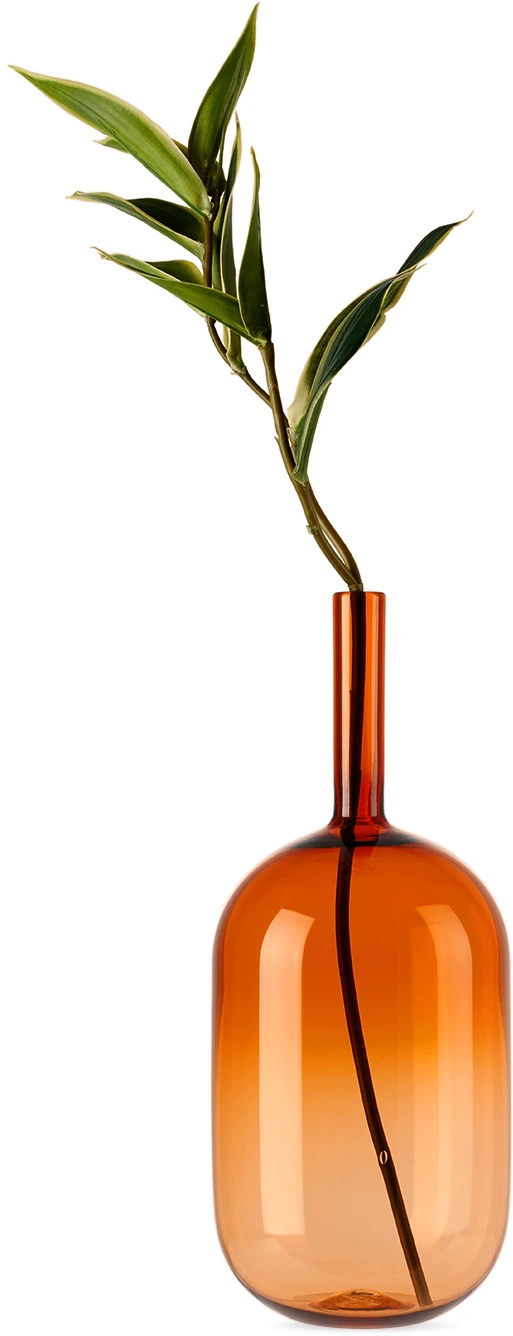 Orange Shoulder Vase