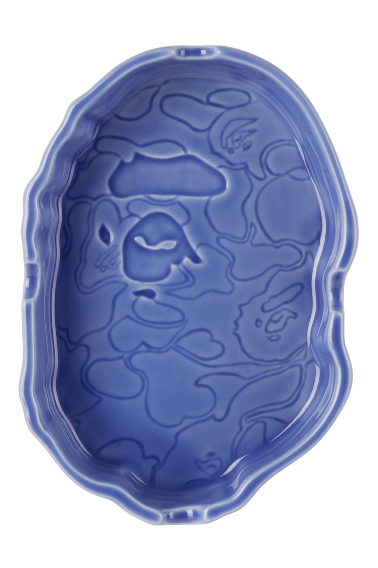 Blue Ape Head Ashtray