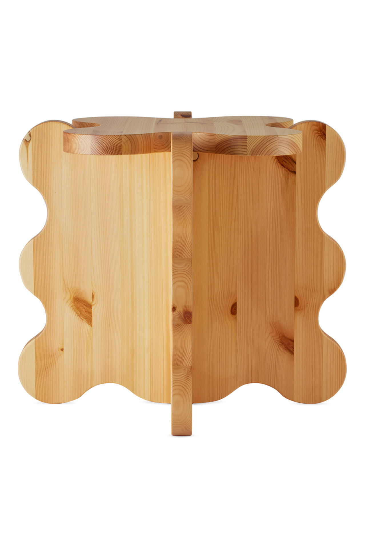 Beige Curvy Mini Side Table by Gustaf Westman Objects | SSENSE