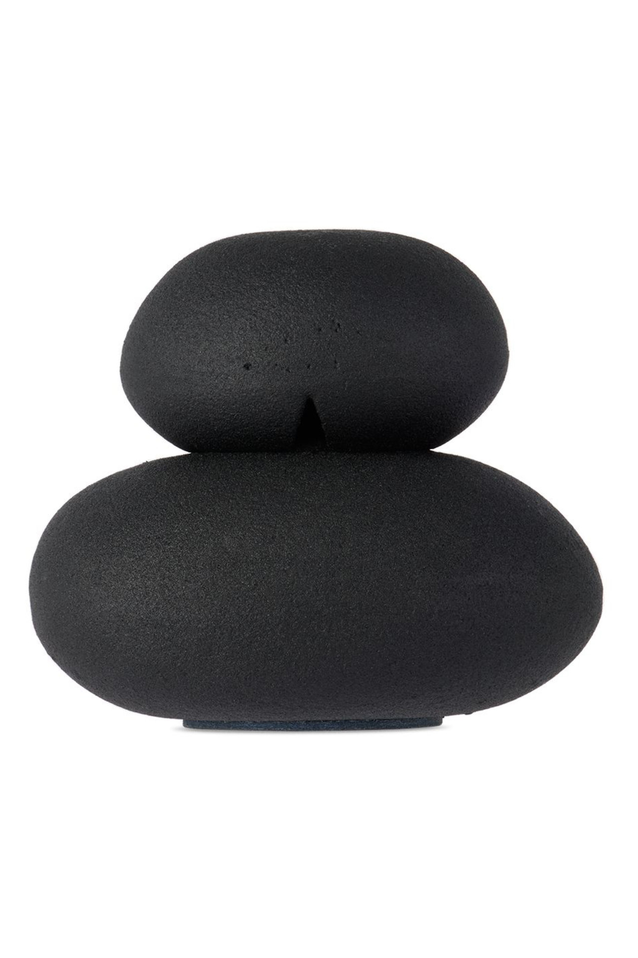 Black Pebble Match Strike Ashtray Set