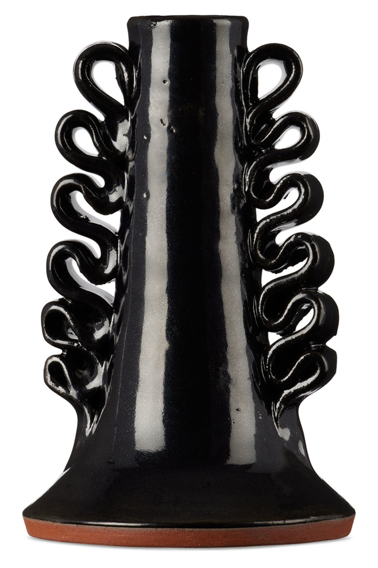 Black Ribete Mediano Candle Holder